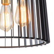 Load image into Gallery viewer, Farmhouze Light-3-Light Industrial Iron Cage Semi Flush Mount-Ceiling Light--