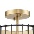 Load image into Gallery viewer, Farmhouze Light-3-Light Industrial Iron Cage Semi Flush Mount-Ceiling Light--