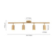 Load image into Gallery viewer, Farmhouze Light-4-Light Adjustable Gold Ceiling Track Light-Ceiling Light-Gold-