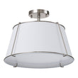 Load image into Gallery viewer, Farmhouze Light-4-Light Linen Drum Semi Flush Ceiling Light-Ceiling Light-Nickel (Pre-Order)-