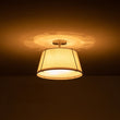 Load image into Gallery viewer, Farmhouze Light-4-Light Linen Drum Semi Flush Ceiling Light-Ceiling Light-Nickel (Pre-Order)-