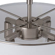 Load image into Gallery viewer, Farmhouze Light-4-Light Linen Drum Semi Flush Ceiling Light-Ceiling Light-Nickel (Pre-Order)-