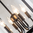 Load image into Gallery viewer, Farmhouze Light-4-Light Vintage Glass Cylinder Lantern Pendant Light-Pendant-Black-