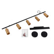 Load image into Gallery viewer, Farmhouze Light-5-Light Adjustable Kitchen Island Track Lighting-Chandelier-Black+Gold-