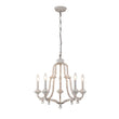 Load image into Gallery viewer, Farmhouze Light-5-Light Antique White Candle Style Lantern Chandelier -Chandelier--