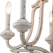 Load image into Gallery viewer, Farmhouze Light-5-Light Antique White Candle Style Lantern Chandelier -Chandelier--