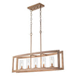 Load image into Gallery viewer, Farmhouze Light-5-Light Oil Rubbed Bronze Oval Kitchen Island Pendant-Chandelier-Wood-like-