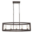 Load image into Gallery viewer, Farmhouze Light-5-Light Oiled Rubbed Bronze Oval Kitchen Island Pendant-Chandelier-Oiled Rubbed Bronze-