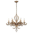 Load image into Gallery viewer, Farmhouze Light-6-Light Crystal Bead Vintage Metal Empire Candle Chandelier-Chandelier-6-Light-