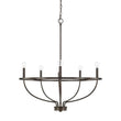 Load image into Gallery viewer, Farmhouze Light-6-Light Metal Candle Style Chandelier-Chandelier-Black-