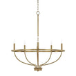 Load image into Gallery viewer, Farmhouze Light-6-Light Metal Candle Style Chandelier-Chandelier-Brass-
