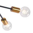 Load image into Gallery viewer, Farmhouze Light-8-Light Semi Flush Sputnik Light-Ceiling Light-Black-