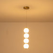 Load image into Gallery viewer, Farmhouze Light-Brass 4-Light LED Milky Glass Dango Globe Pendant Light-Pendant-Brass-4-Light