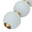 Load image into Gallery viewer, Farmhouze Light-Brass 4-Light LED Milky Glass Dango Globe Pendant Light-Pendant-Brass-4-Light