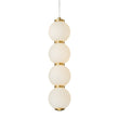 Load image into Gallery viewer, Farmhouze Light-Brass 4-Light LED Milky Glass Dango Globe Pendant Light-Pendant-Brass-4-Light