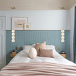 Load image into Gallery viewer, Farmhouze Light-Brass 4-Light LED Milky Glass Dango Globe Pendant Light-Pendant-Brass-4-Light
