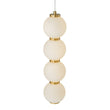 Load image into Gallery viewer, Farmhouze Light-Brass 4-Light LED Milky Glass Dango Globe Pendant Light-Pendant-Brass-4-Light