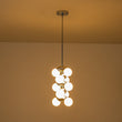 Load image into Gallery viewer, Farmhouze Light-Chrome Grape Layer Frosted Glass Globe Pendant Light-Pendant-Chrome-