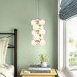 Load image into Gallery viewer, Farmhouze Light-Chrome Grape Layer Frosted Glass Globe Pendant Light-Pendant-Chrome-