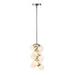 Load image into Gallery viewer, Farmhouze Light-Chrome Grape Layer Frosted Glass Globe Pendant Light-Pendant-Chrome-