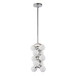 Load image into Gallery viewer, Farmhouze Light-Chrome Grape Layer Frosted Glass Globe Pendant Light-Pendant-Chrome-