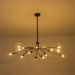 Load image into Gallery viewer, Farmhouze Light-Clear Glass Bubble Branching Sputnik Chandelier-Chandelier-18-Light-Black