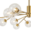 Load image into Gallery viewer, Farmhouze Light-Clear Glass Bubble Branching Sputnik Chandelier-Chandelier-18-Light-Gold