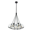 Load image into Gallery viewer, Farmhouze Light-Danish 7-Light Black Cluster Glass Dome Pendant-Chandelier-7-Light-