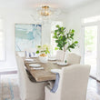 Load image into Gallery viewer, Farmhouze Light-Decorative Pattern Glass Globe Cluster Flush Mount-Chandelier-3-Lt-Brass (Pre-Order)
