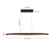 Load image into Gallery viewer, Farmhouze Light-Dimmable Warm LED Walnut Wood Linear Pendant Light-Chandelier-Walnut-