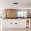 Load image into Gallery viewer, Farmhouze Light-Dimmable Warm LED Walnut Wood Linear Pendant Light-Chandelier-Walnut-