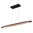 Load image into Gallery viewer, Farmhouze Light-Dimmable Warm LED Walnut Wood Linear Pendant Light-Chandelier-Walnut-