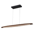 Load image into Gallery viewer, Farmhouze Light-Dimmable Warm LED Walnut Wood Linear Pendant Light-Chandelier-Walnut-
