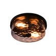 Load image into Gallery viewer, Farmhouze Light-Drum Hammered Glass Flush Mount-Ceiling Light--