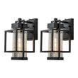 Load image into Gallery viewer, Farmhouze Light-Farmhouse 1-Light Hammered Glass Outdoor Wall Lantern-Wall Sconce-2 Packs-