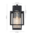 Load image into Gallery viewer, Farmhouze Light-Farmhouse 1-Light Hammered Glass Outdoor Wall Lantern-Wall Sconce-2 Packs-