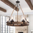 Load image into Gallery viewer, Farmhouze Light-Farmhouse 6 Light Circular Chandelier-Chandelier--