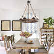 Load image into Gallery viewer, Farmhouze Light-Farmhouse 6 Light Circular Chandelier-Chandelier--
