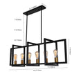 Load image into Gallery viewer, Farmhouze Light-Farmhouse 6-Light Rectangle Linear Chandelier-Chandelier--
