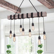 Load image into Gallery viewer, Farmhouze Light-Farmhouse 8 Light Kitchen Island Linear Pendant-Chandelier--