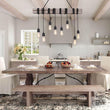 Load image into Gallery viewer, Farmhouze Light-Farmhouse 8 Light Kitchen Island Linear Pendant-Chandelier--