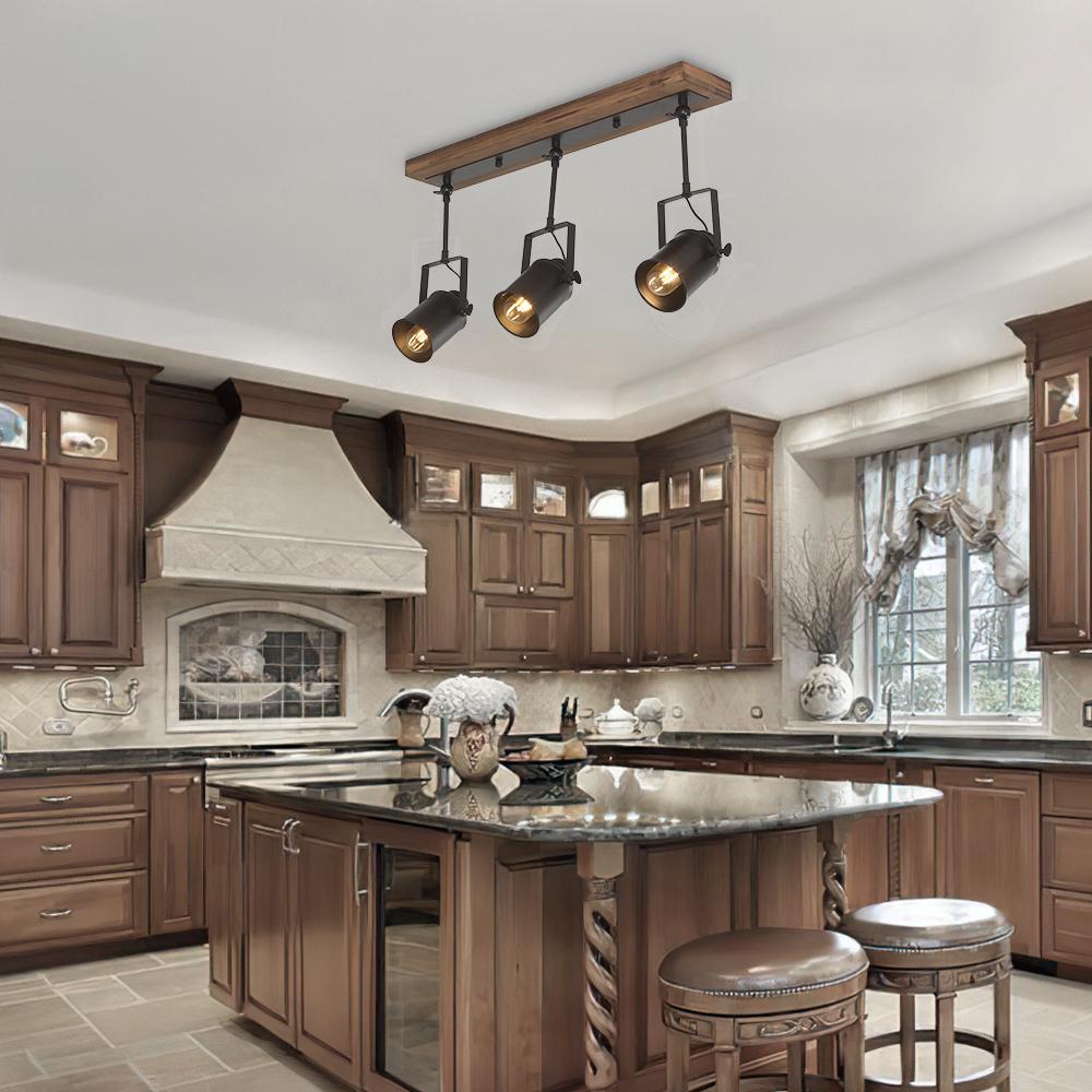 Farmhouse kitchen online track lighting