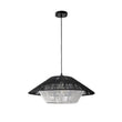 Load image into Gallery viewer, Farmhouze Light-Farmhouse Bohemian 1-Light Rope Cage Pendant Light-Chandelier-1-Light-Black+White