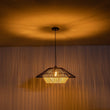 Load image into Gallery viewer, Farmhouze Light-Farmhouse Bohemian 1-Light Rope Cage Pendant Light-Chandelier-1-Light-Black+White