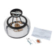 Load image into Gallery viewer, Farmhouze Light-Farmhouse Glass Lantern Semi Flush Mount-Ceiling Light--