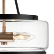 Load image into Gallery viewer, Farmhouze Light-Farmhouse Glass Lantern Semi Flush Mount-Ceiling Light--
