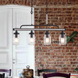 Load image into Gallery viewer, Farmhouze Light-Farmhouse Glass Mason Jar Linear Pendant Light-Chandelier--