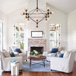 Load image into Gallery viewer, Farmhouze Light-Farmhouse Globe Shade Glass Chandelier-Chandelier-10 Lights-
