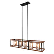 Load image into Gallery viewer, Farmhouze Light-Farmhouse Matte Black 5 Light Chandelier-Chandelier--