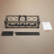 Load image into Gallery viewer, Farmhouze Light-Farmhouse Rectangle Wood Cage 5 Light Cross-iron Chandelier-Chandelier--